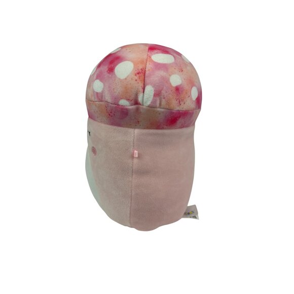 Squishmallow Molly Pink Mushroom Plush Polka Dot Cap Winking Face 7" - Picture 2 of 6